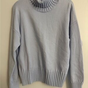 Banana Republic Soft Blue Turtleneck Sweater